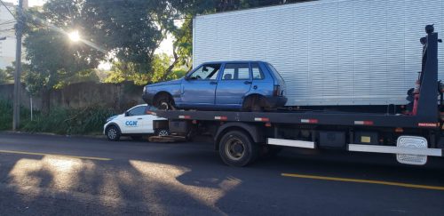 Uno com registro de furto é encontrado depenado no Bairro Canadá
