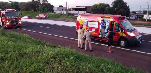 Homem fica ferido ao ser atropelado na BR-467 em Cascavel