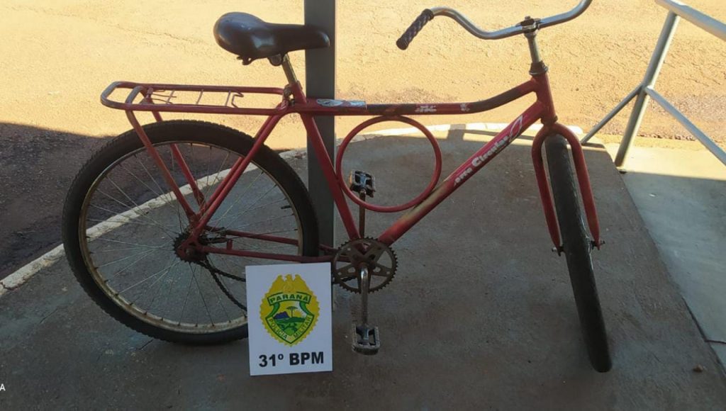 PM recupera bicicleta furtada em Assis Chateaubriand