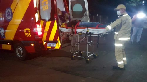 Motociclista fica ferido em colisão de trânsito na região central