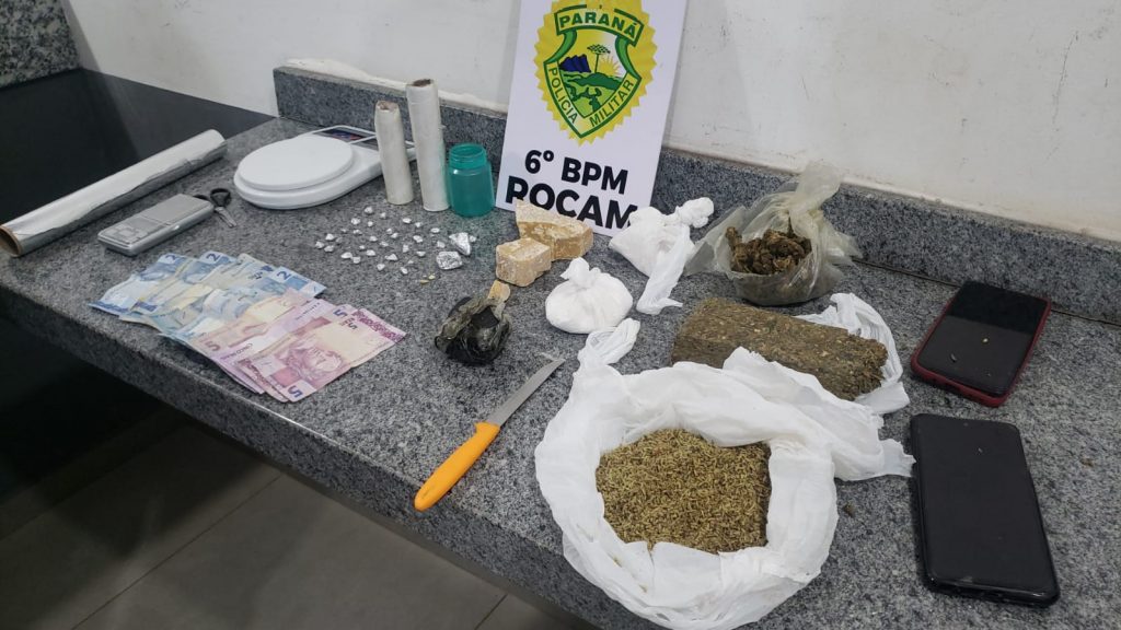 Homem é detido por tráfico com maconha, crack, cocaína e haxixe no Interlagos