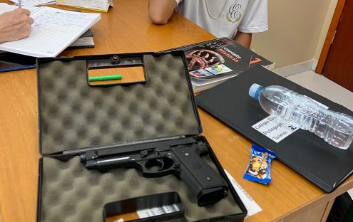 Adolescente é localizado no Colégio Eleodoro E. Pereira com arma de airsoft