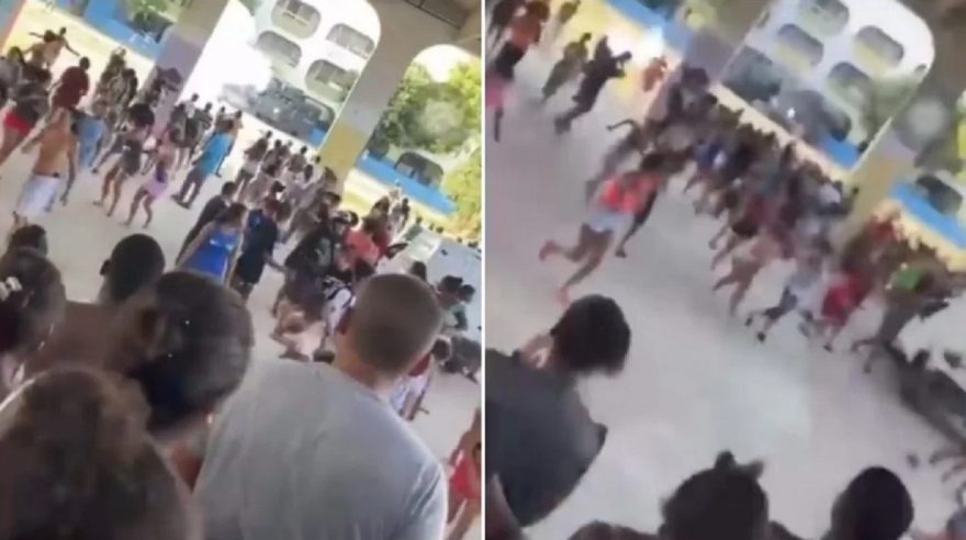 Vídeo: Bandidos invadem escola durante operação em comunidade no Rio e crianças se desesperam