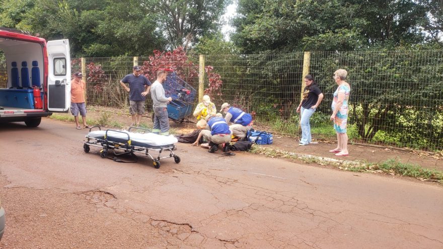 Homem sofre grave contusão no crânio após ser atropelado no bairro Parque Verde