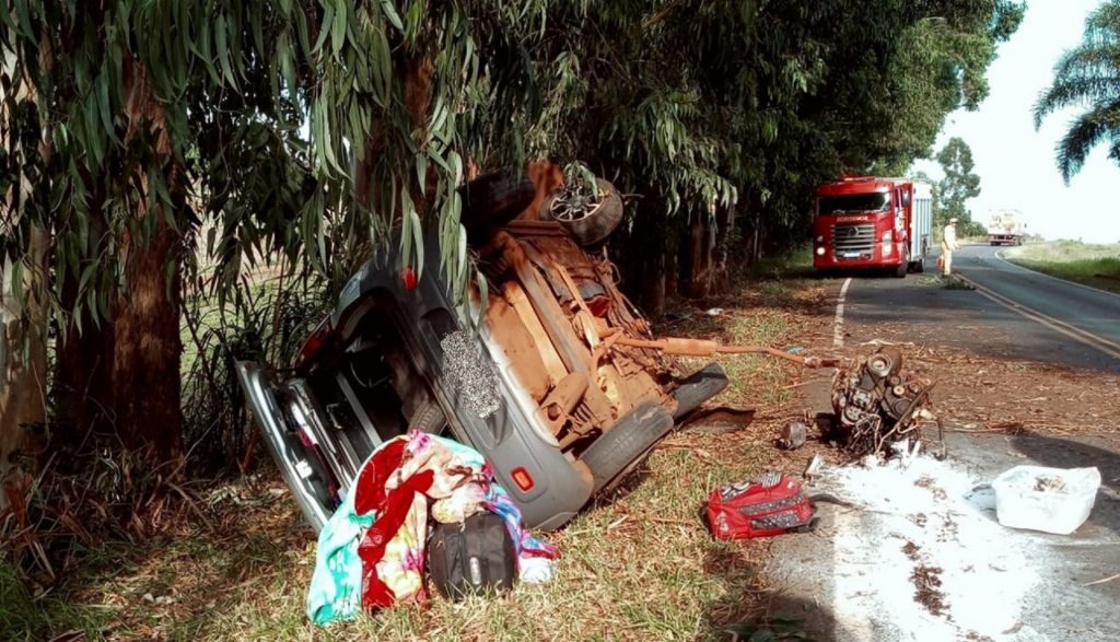 Acidente na PR-281 deixa três pessoas feridas em Chopinzinho