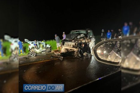 Grave acidente, envolvendo veículo de Cascavel, deixa quatro feridos entre Toledo e Palotina