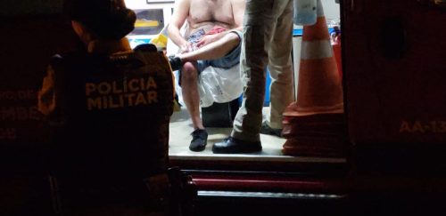 Homem é agredido na madrugada de Páscoa e é socorrido pelo Siate