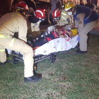Imagem referente a Homem vai parar embaixo de bitrem em acidente no Jardim Presidente