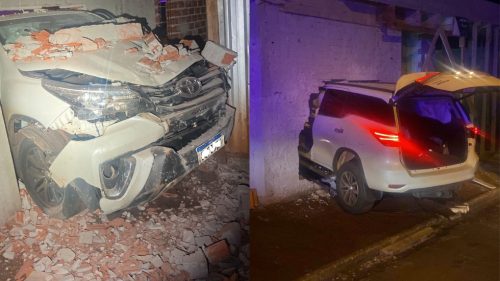 SW4 com alerta de furto é recuperado e condutor acaba detido após fugir e causar acidente
