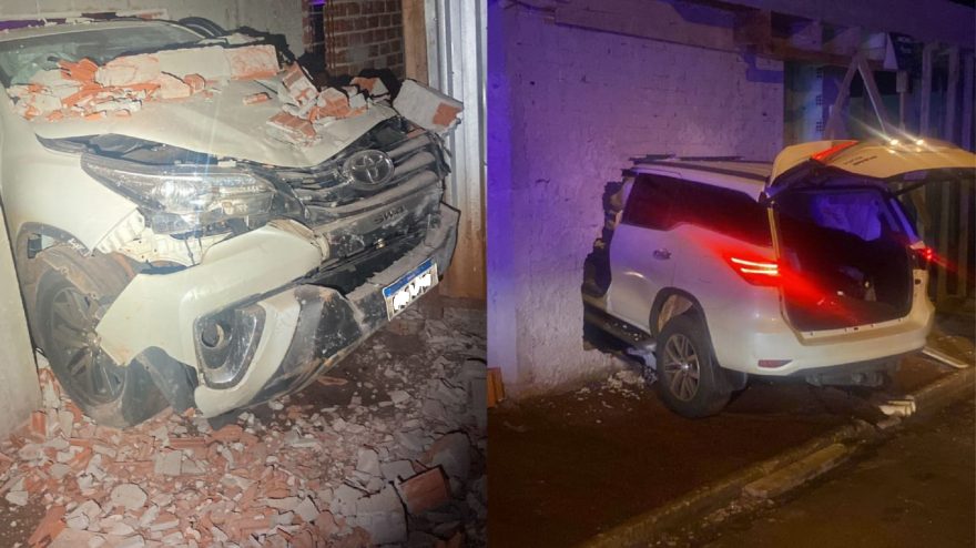 SW4 com alerta de furto é recuperado e condutor acaba detido após fugir e causar acidente