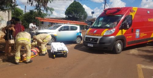 Mobi e motocicleta se envolvem em acidente no Interlagos