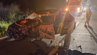 Imagem referente a Cascavelenses morrem após grave acidente na BR-369, em Mamborê