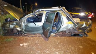 Condutor morre após ser ejetado de veículo em capotamento na BR-277 em Cascavel
