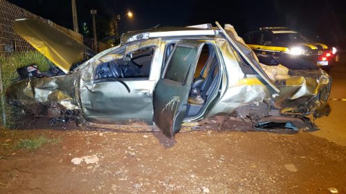 Condutor morre após ser ejetado de veículo em capotamento na BR-277 em Cascavel