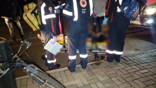Mulher encontrada desacordada na calçada recebe atenção médica do Samu no bairro Santa Cruz