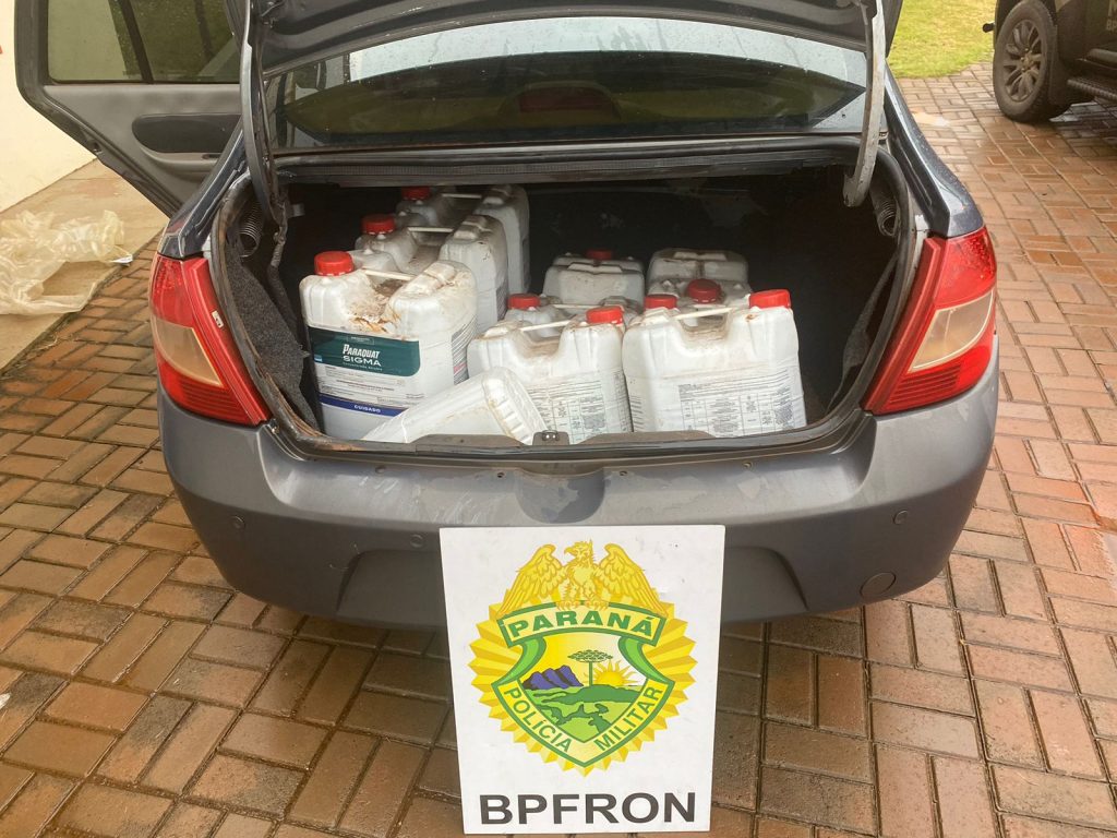 BPFron detém um e apreende agrotóxicos em Santo Antônio do Sudoeste