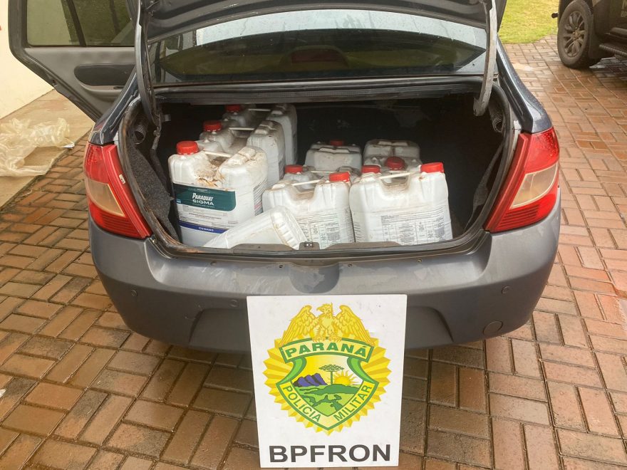BPFron detém um e apreende agrotóxicos em Santo Antônio do Sudoeste