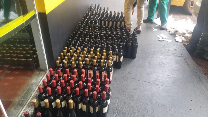 Carga de vinhos estrangeiros é apreendida em Toledo