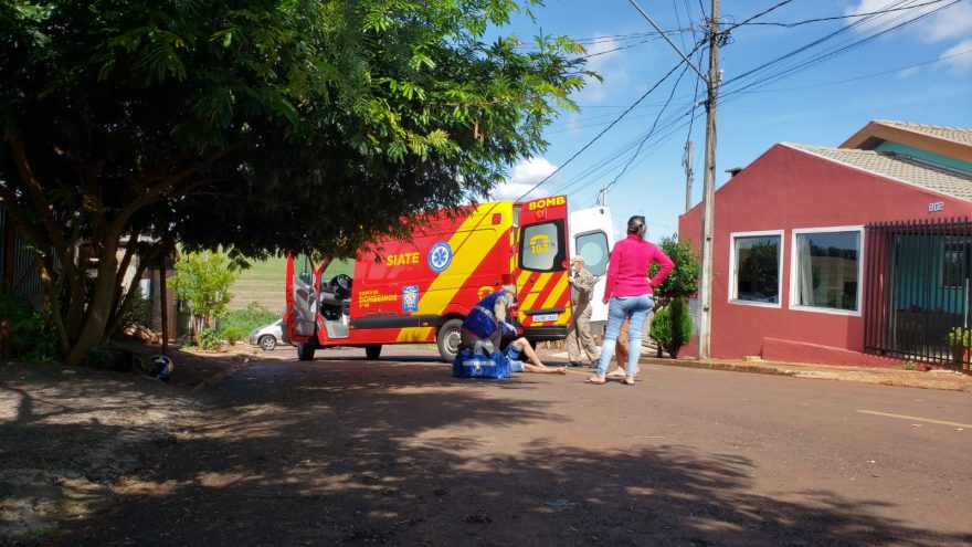 Motociclista fica ferido após passar mal e sofrer queda no bairro Cascavel Velho