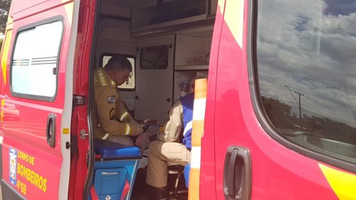 Ciclista fica em estado grave após se envolver em acidente na BR-277