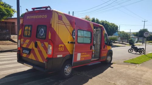 Motociclista fica ferido após se envolver em colisão no Periolo