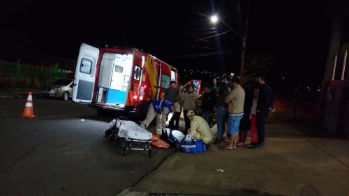 Colisão entre carro e moto deixa motociclista ferido no Periolo