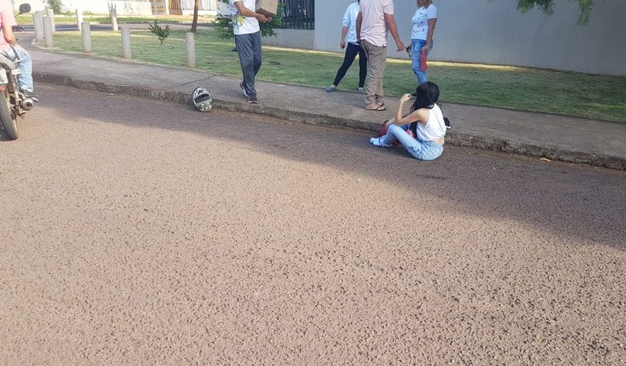 Mulher fica ferida após acidente de trânsito no Alto Alegre