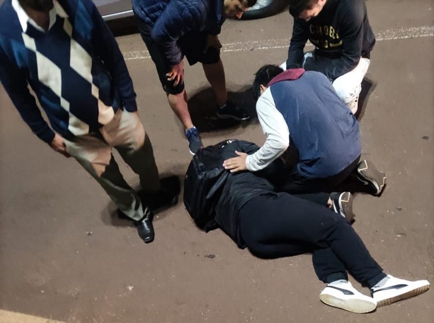 Motociclista fica ferido em acidente no Universitário