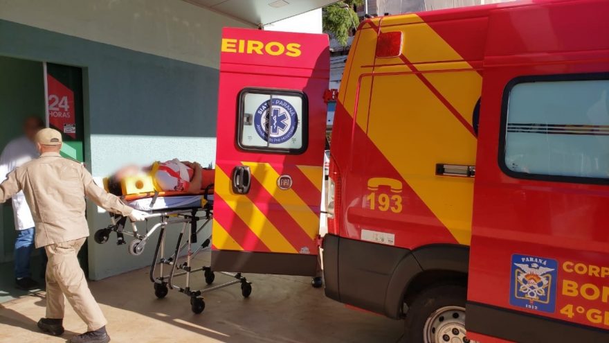 Ciclista sofre fratura na clavícula após cair na BR-163