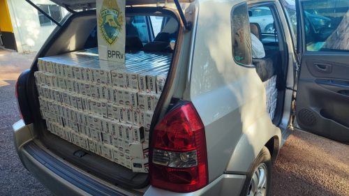 3ª CIA da Polícia Rodoviária Estadual de Cascavel realiza mais uma apreensão de cigarros