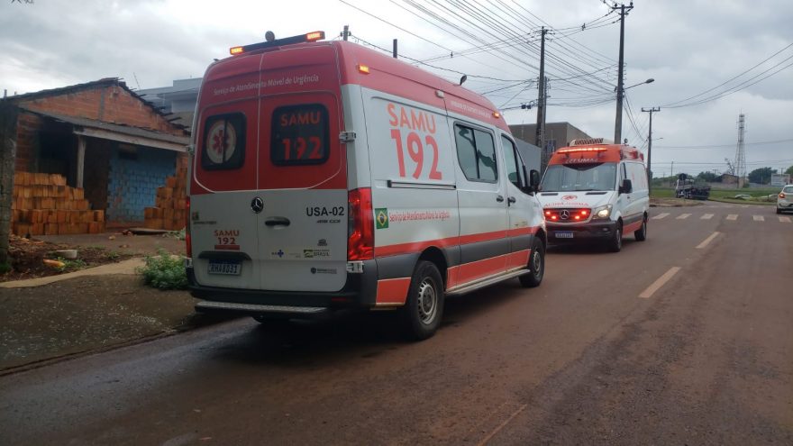 Cilindro de oxigênio explode e vítima precisa ser entubada