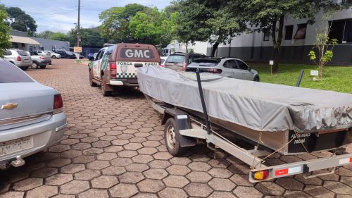 Guarda Municipal de Cascavel recupera barco que foi furtado em Toledo Imagem referente a Guarda Municipal de Cascavel recupera barco que foi furtado em Toledo