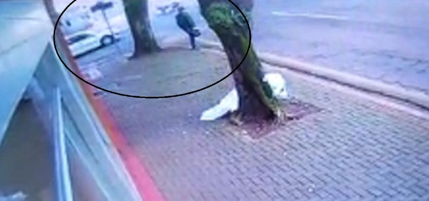 Câmera registra acidente entre moto e caminhão no Centro