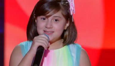 Imagem referente a Cantora Isa Camargo, nascida em Cascavel, é uma das novas vozes selecionadas no The Voice Kids
