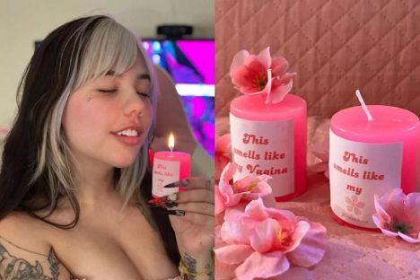 Imagem referente a Influencer brasileira lança vela com aroma da própria vagina