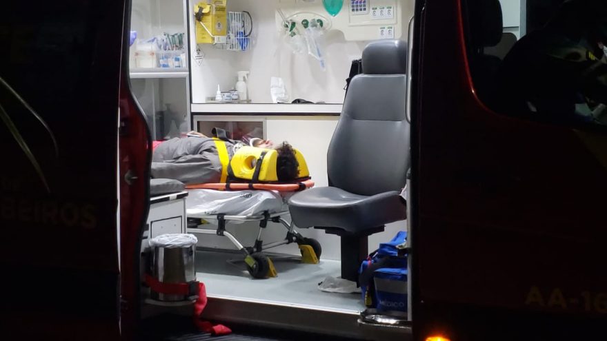 Motociclista fica ferido em acidente de trânsito no Brasília