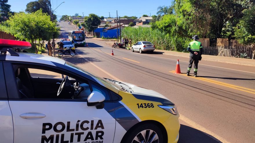 Blitz de trânsito é realizada na Rua Ipanema