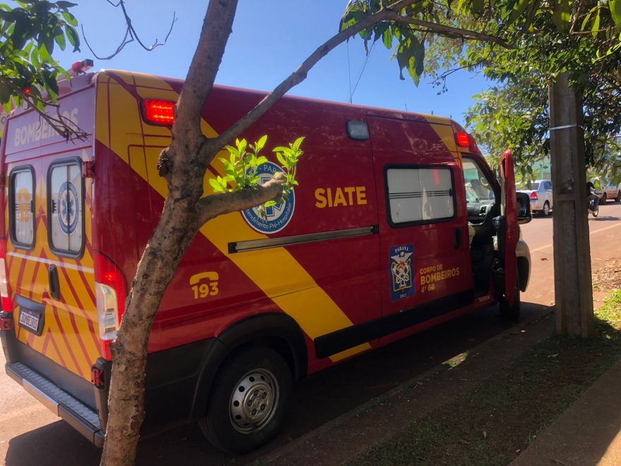 Motociclista fica ferido após colisão com utilitário no Brasmadeira