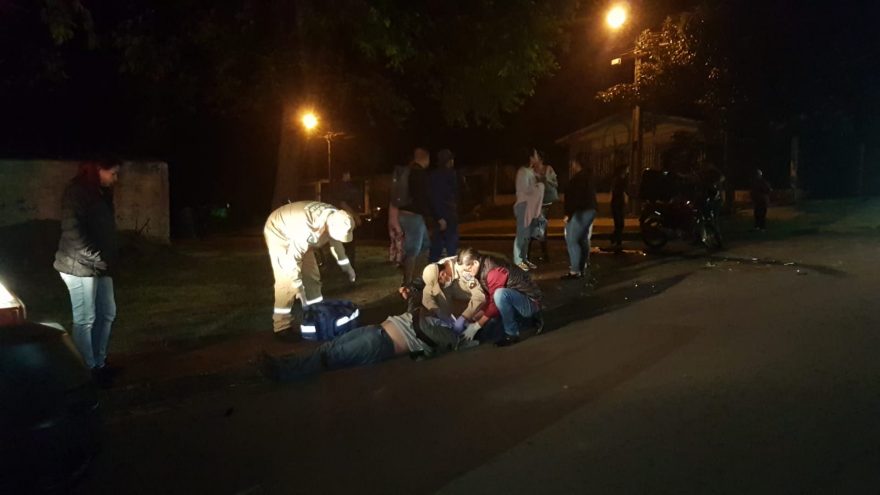 Motociclista fica ferido após colisão de trânsito na rua Altemar Dutra