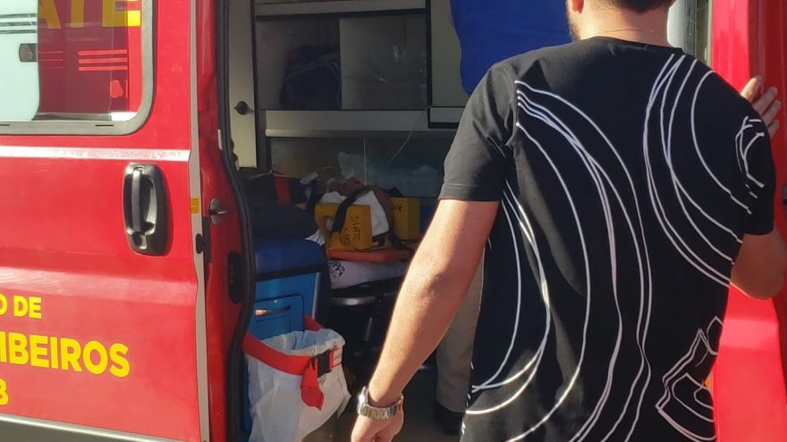 Idoso tem grave lesão na cabeça após sofrer acidente no Santa Felicidade