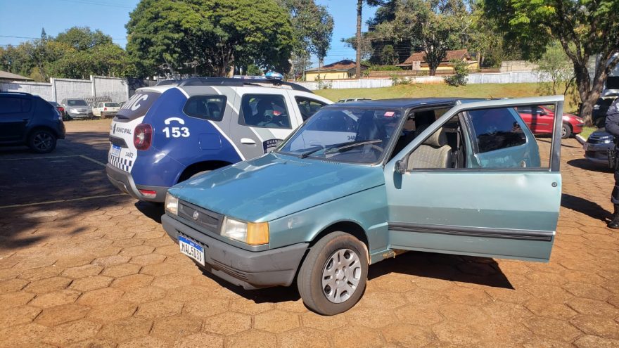 Fiat Uno com alerta de furto é recuperado pela GM