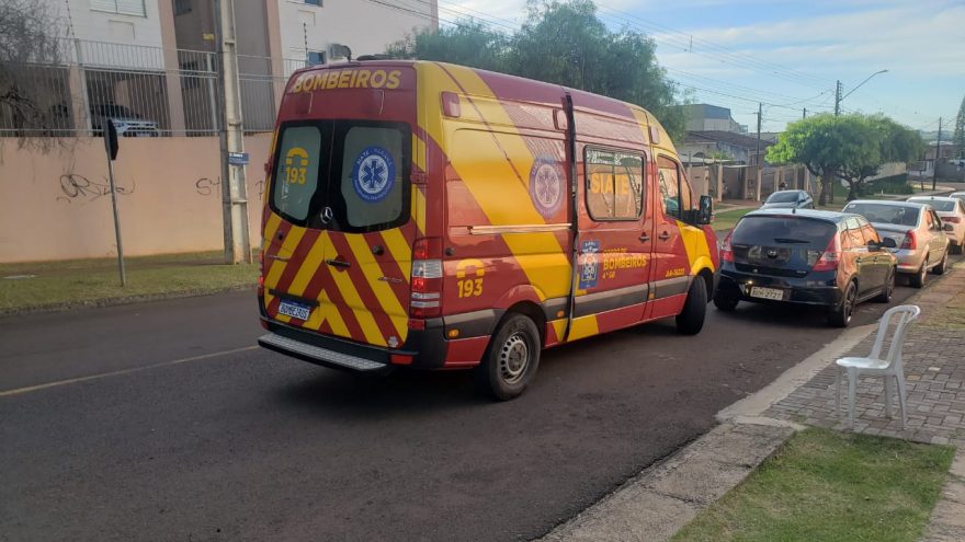 Motociclista sofre fratura na clavícula em acidente no Centro