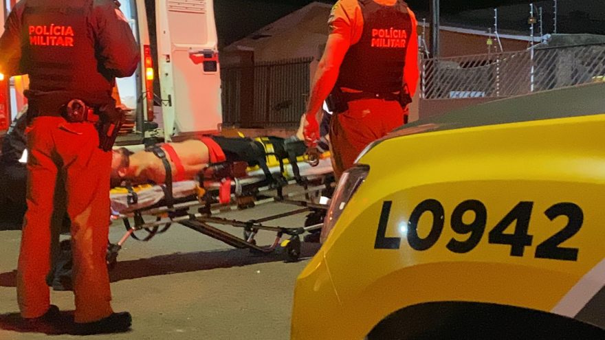 Homem em surto é contido pela PM e atendido pelo Samu no Maria Luiza