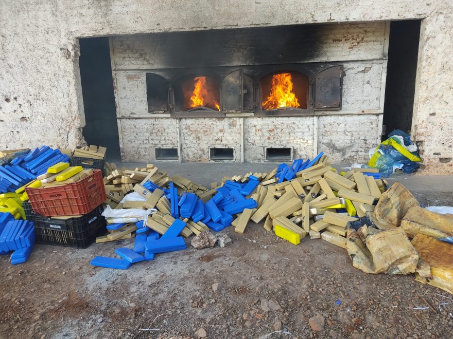 Polícia Civil de Toledo realiza incineração de uma tonelada de “Maconha”