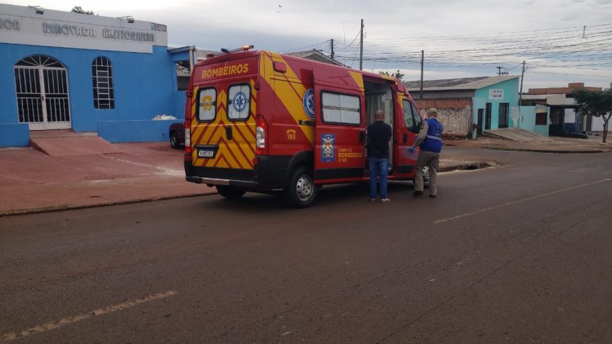 Idoso cai de escada e fica ferido no Bairro Interlagos