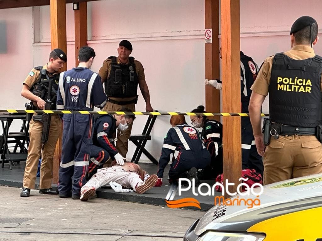 Ex-presidiário é baleado após reconhecer, atacar e agredir policial penal em Maringá