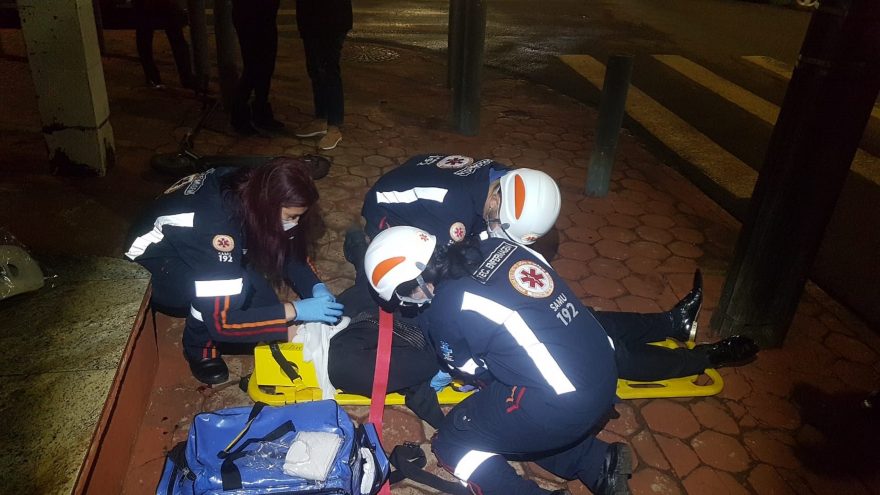 Homem fica ferido ao sofrer queda de patinete no Alto Alegre