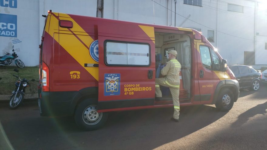 Motociclista fica ferido em acidente de trânsito no bairro Pacaembu