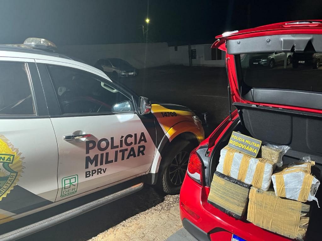 Homem é preso com GM/Cruze carregado com maconha na PR-180