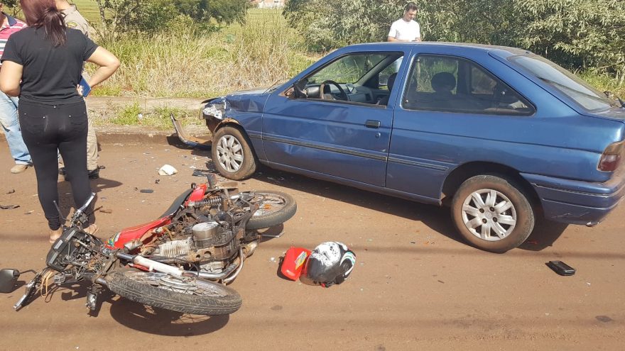 Motociclista fica ferido após colisão frontal com carro no Morumbi